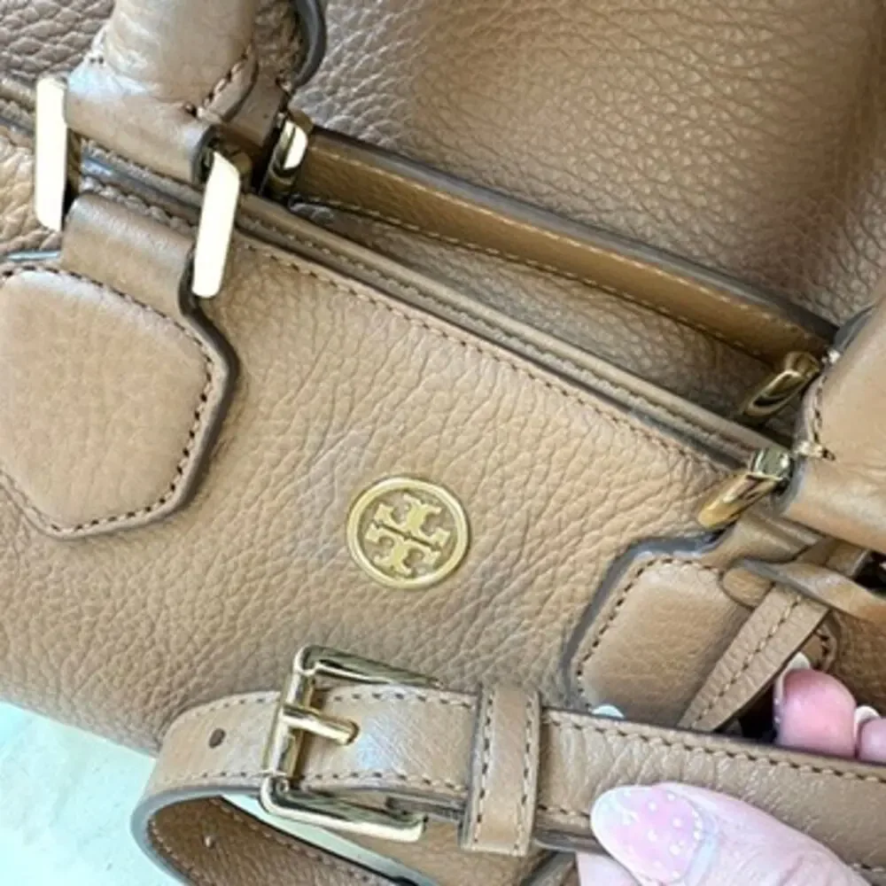 TORY BURCH Robinson Foldover Messenger Bag Brown Leather Crossbody Tote4 - Picture 13 of 13